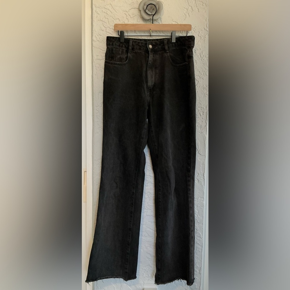 Zara Women's Dark Charcoal Straight Jeans